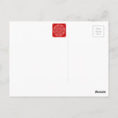 Cherry Mandala Postkarte (Rückseite)