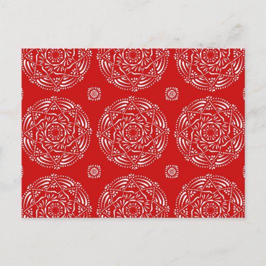 Cherry Mandala Postkarte (Vorderseite)