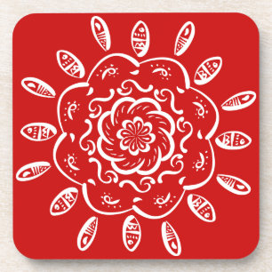 Cherry Mandala Untersetzer