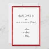 Cherry Maple Leaf Cake Einladung (Rückseite)