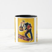 Cherry Maurice Chevalier Vintag Label Tasse (Zentrum)