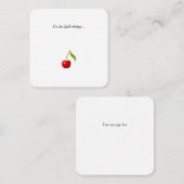 Cherry Mini Vielen Dank Note Card Mitteilungskarte (Vorne/Hinten)