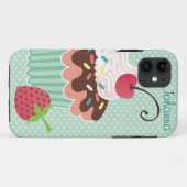 Cherry & Mint Cupcake iPhone 5 Case-Mate Hülle (Rückseite (Horizontal))
