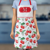 Cherry Monogram Schürze