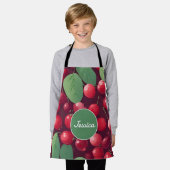 Cherry Mosaic Personalisiertes Muster Schürze (Getragen)