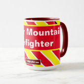 Cherry Mountain Firefighter-Tasse Tasse (VorderseiteRechts)