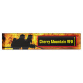 Cherry Mountain VFD Flammenschreibplatte Namensplakette (Vorderseite)