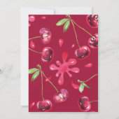 Cherry Much Wedding Einladung (Rückseite)