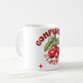 Cherry Mug – Cute Motivational Gift for Self-Love Kaffeetasse (Vorderseite Links)