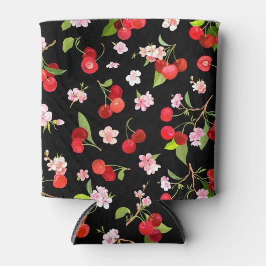 Cherry Muster 2 Dosenkühler (Vorderseite)