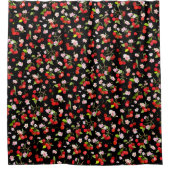 Cherry Muster 2 Duschvorhang (Vorderseite)