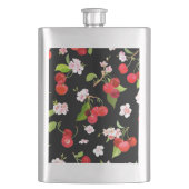 Cherry Muster 2 Flachmann (Vorderseite)