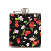 Cherry Muster 2 Flachmann (Vorderseite)