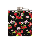 Cherry Muster 2 Flachmann (Rückseite)