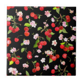 Cherry Muster 2 Fliese (Vorderseite)