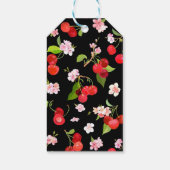 Cherry Muster 2 Geschenkanhänger (Rückseite)