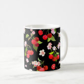 Cherry Muster 2 Kaffeetasse (VorderseiteRechts)