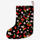 Cherry Muster 2 Kleiner Weihnachtsstrumpf (Rückseite)
