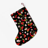 Cherry Muster 2 Kleiner Weihnachtsstrumpf (Rückseite (Hängend))
