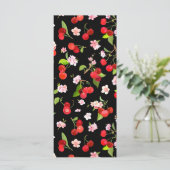 Cherry Muster 2 Menükarte (Stehend Vorderseite)