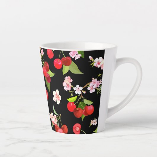 Cherry Muster 2 Milchtasse (Rechts)