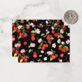 Cherry Muster 2 Mitteilungskarte (Vorderseite/Rückseite Beispiel)