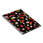 Cherry Muster 2 Notizblock (Rechte Seite)