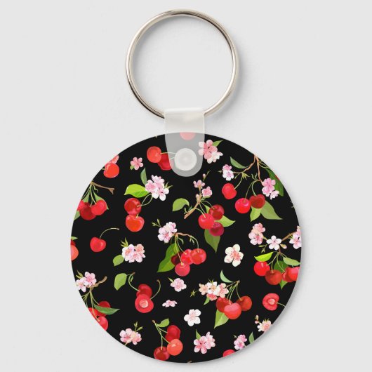 Cherry Muster 2 Schlüsselanhänger (Vorderseite)