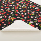 Cherry Muster 2 Sherpadecke (3/4)