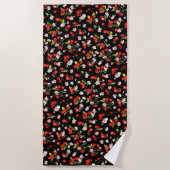 Cherry Muster 2 Strandtuch (Vorderseite)