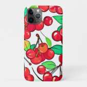 Cherry Muster Design Case-Mate iPhone Hülle (Rückseite)