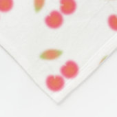 Cherry Muster Design Fleecedecke (Ecke)