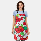 Cherry Muster Design Schürze (Getragen)