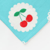 Cherry Muster - Retro Fruit Gift & Decke (Ecke)