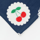 Cherry Muster - Retro Fruit Gift & Decke (Ecke)