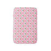Cherry Muster - Retro Fruit Gift & Decke Badematte (Vorderseite Vertikal)