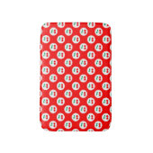 Cherry Muster - Retro Fruit Gift & Decke Badematte (Vorderseite Vertikal)