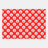 Cherry Muster - Retro Fruit Gift & Decke Geschenkpapier Set (Vorderseite)