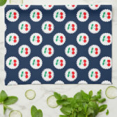 Cherry Muster - Retro Fruit Gift & Decke Geschirrtuch (Gefaltet)