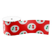 Cherry Muster - Retro Fruit Gift & Decke Ripsband (Spule)