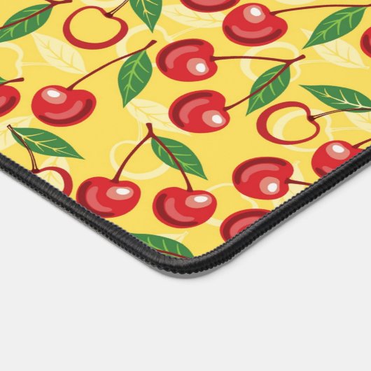 Cherry-Muster Schreibtischunterlage (Ecke)