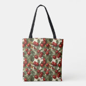 Cherry Muster Tote Bag Cherries Tasche (Rückseite)