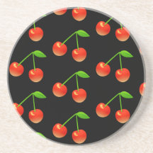 Cherry-Muster-Untersetzer für Party-Feiern