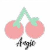 Cherry Name Custom Decal Aufkleber (Vorderseite)