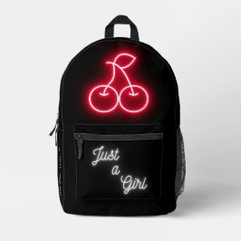 Cherry Neon Bedruckter Rucksack