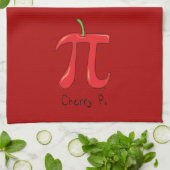 Cherry Niedlich Mathe Pi Day Backen Küchentuch (Gefaltet)