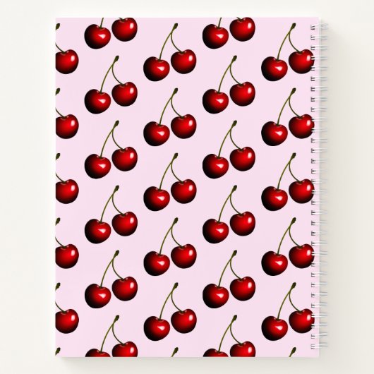 Cherry-Notebook - Custom Colors Notizblock (Rückseite)