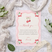 Cherry oben | BRAUTPARTY Dankeskarte