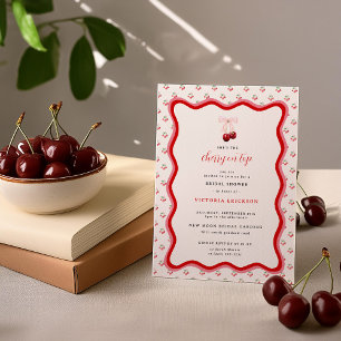 Cherry oben   BRAUTPARTY Einladung