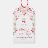 Cherry oben | BRAUTPARTY Geschenkanhänger (Vorderseite)